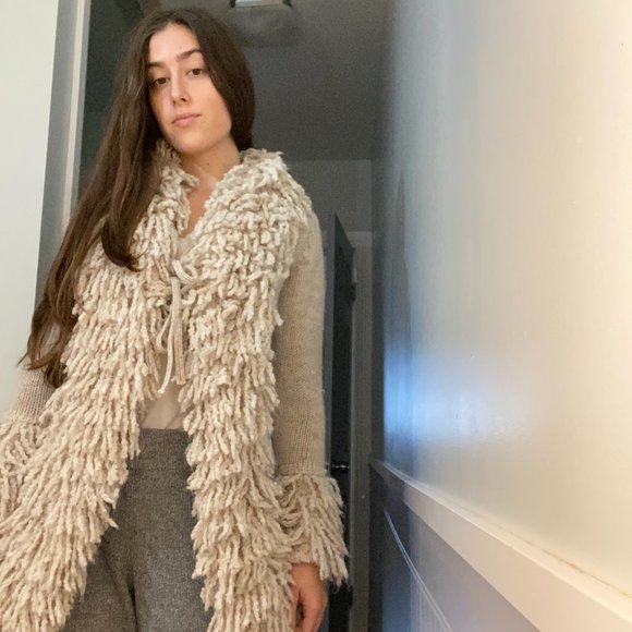 Shaggy Fringe Cardigan - Picture 5 of 10